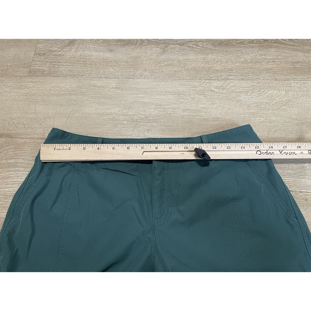 Kirkland Pants Womens 10 Green Travel Outdoor Hiking Fishing Stretch Crop Nylon - Picture 4 of 6